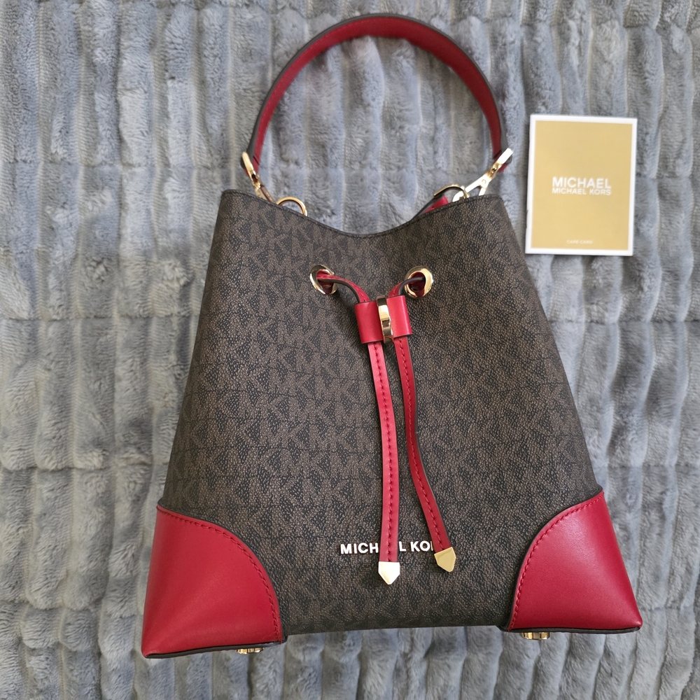 Michael Kors Red and Brown Women's Bag